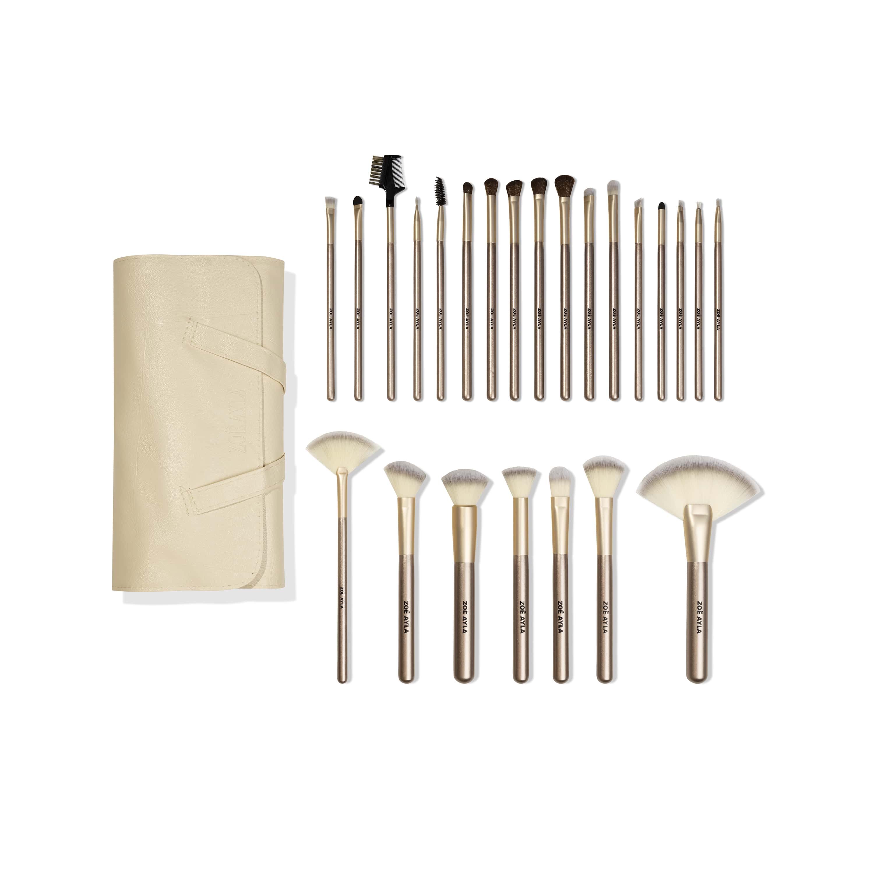 24-Piece Makeup Brush Set with Travel Case