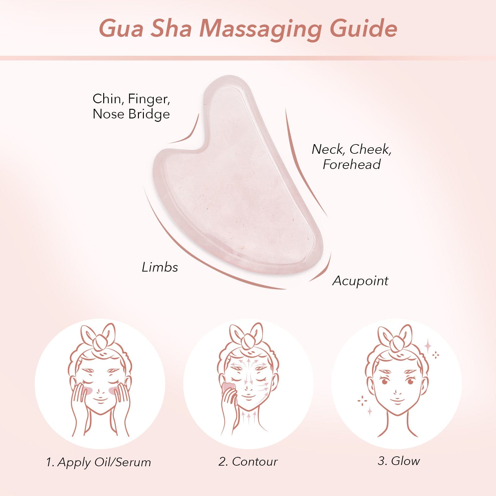 Rose Quartz Gua Sha