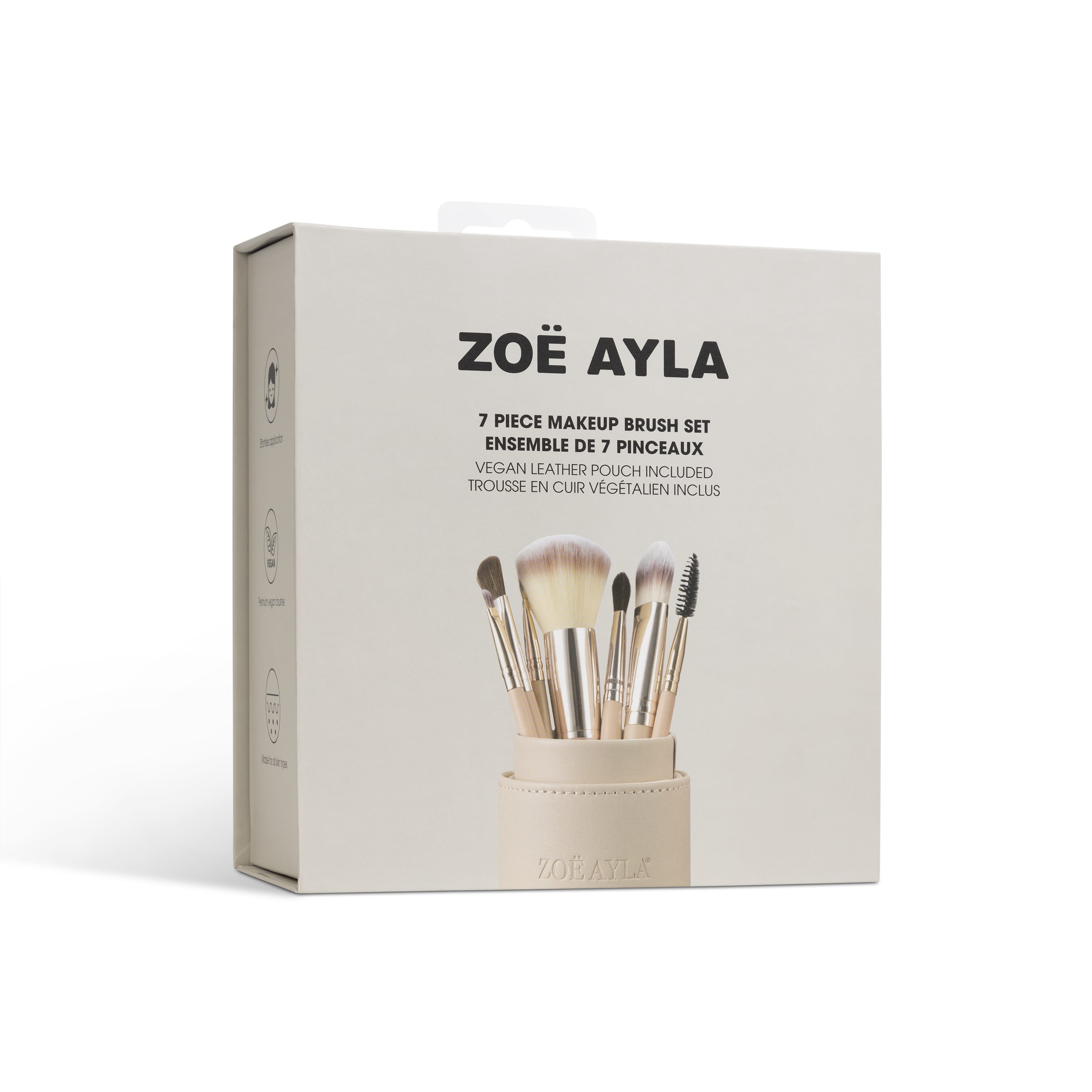 7-Piece Makeup Brush Set with Cylindric Case