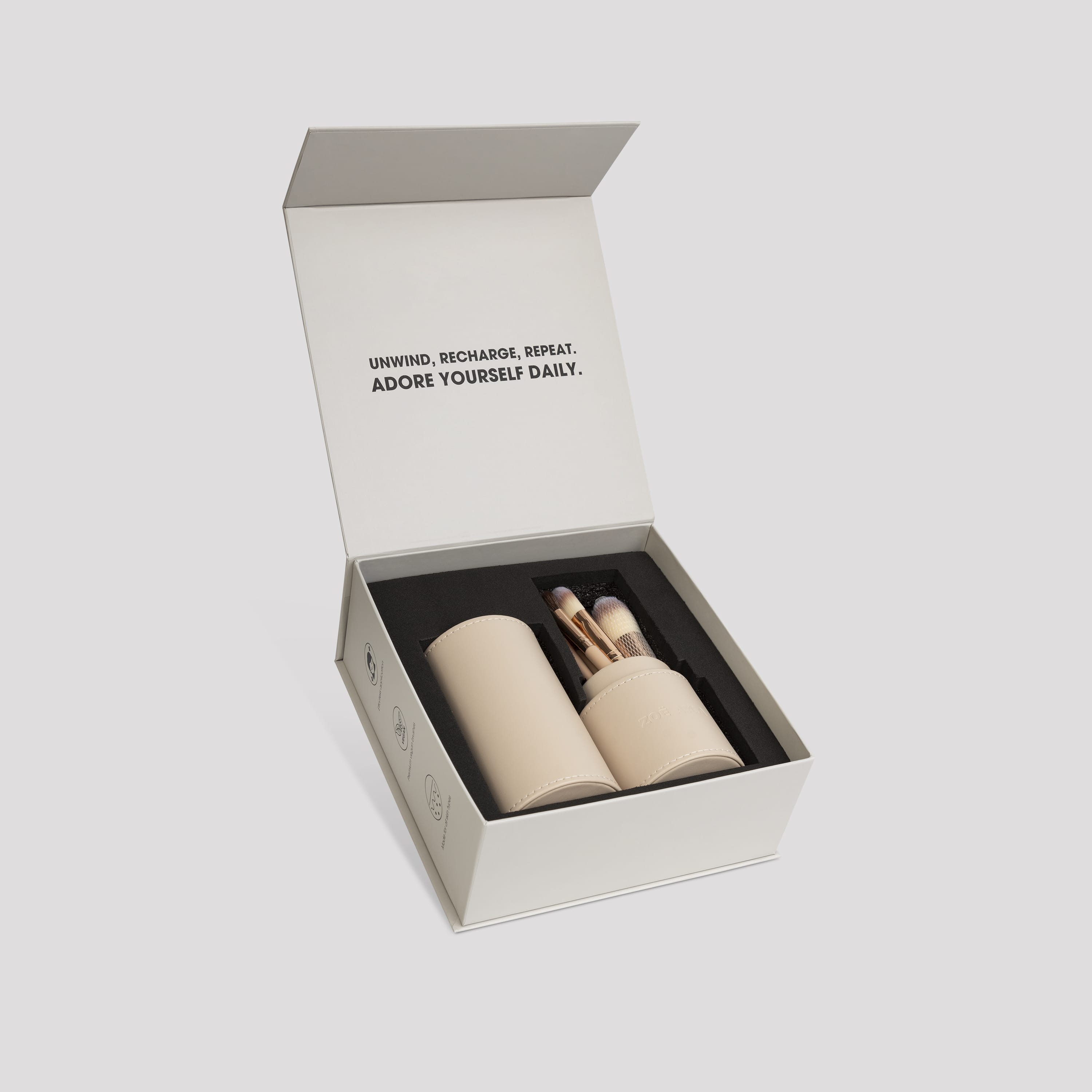 7-Piece Makeup Brush Set with Cylindric Case